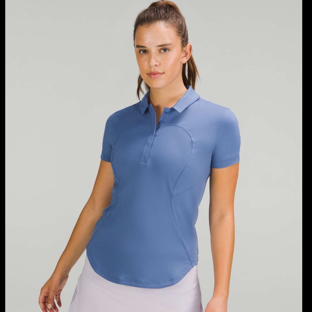 Lululemon Quick-Dry Short Sleeve Polo Short Water Drop